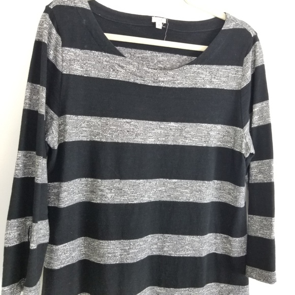 J CREW Factory Striped Boatneck Dress Sz M - Picture 6 of 7